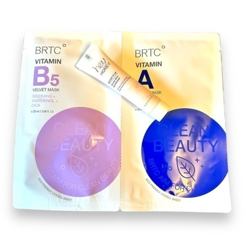Hey Honey Boost it Up Moisturizer & BRTC VIT B5 & A Velvet Sheet Mask Duo